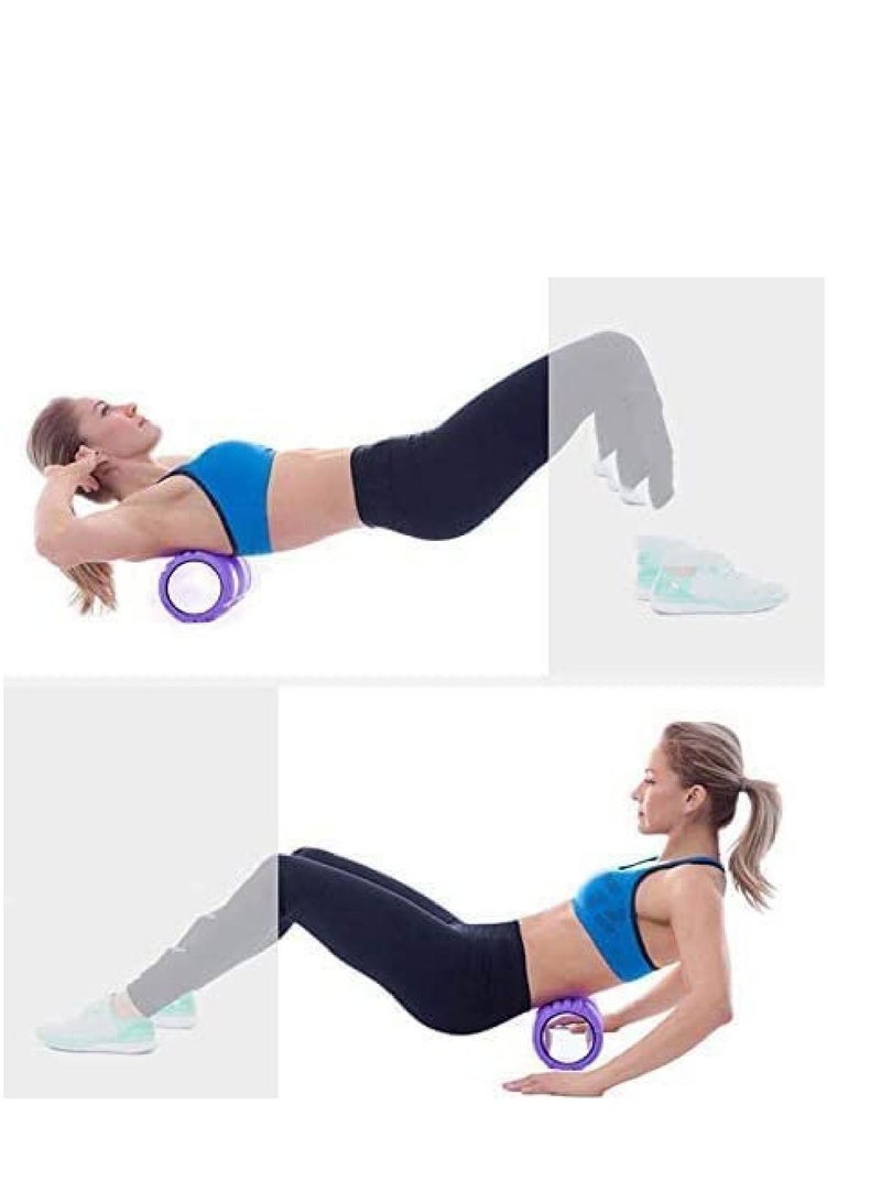 WENBO Foam Yoga Roller For Body Muscle Relaxation Soft Box Pilates Home Gym Workout (45cm, Purple) - Image 4