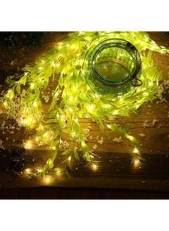 Fairy String Lights Artificial Leaf Vines Curtain String Lights  4m 300 LED Warm White String Light Electric Plug Powered