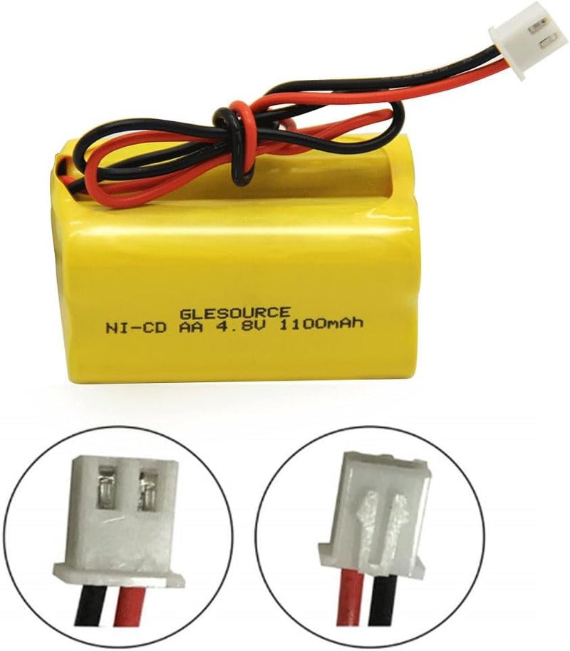 GLESOURCE (10 Pack 4.8v 1100mAh Compatible for MAG93NC487 BL93NC487 Lithonia ELB B006 Lithonia ELBB006 ELBCS06 ELB-CS06 Emergency/Exit Light Sign - Image 2