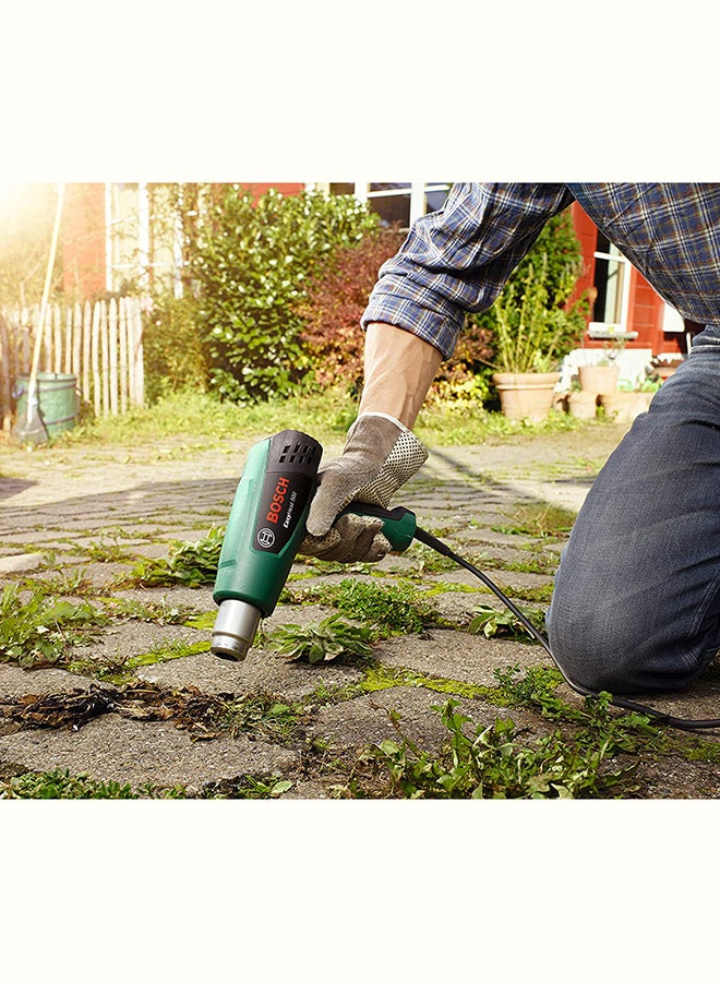 Bosch Heatgun EasyHeat 500, corded 2 temperature settings for removing paint, thawing water pipes, starting a grilling fire | Model: 06032A6070 Green/Black - Image 3