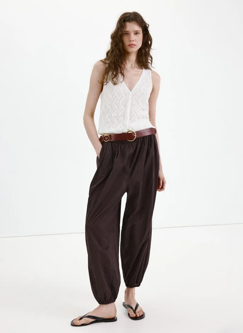 Mango  Open-knit V-neck vest for Women | Best Price UAE