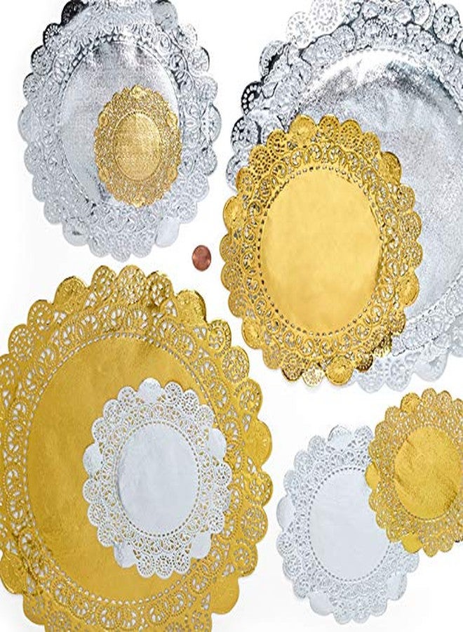 PEPPERLONELY 50 PC Silver Classic Metallic Doilies, 6 Inch - Image 3