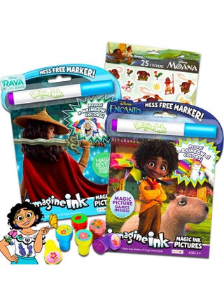 Disney Encanto And Raya And The Last Dragon Magic Ink Coloring Book Set Kids Toddlers 2 Imagine Ink Coloring Books With Invisible Ink Pens Moana Stickers And Stampers - pzsku/Z2439F27DFA20AC912A20Z/45/_/1698062279/4448fc55-5e25-4595-b93a-2ba612ec12b7