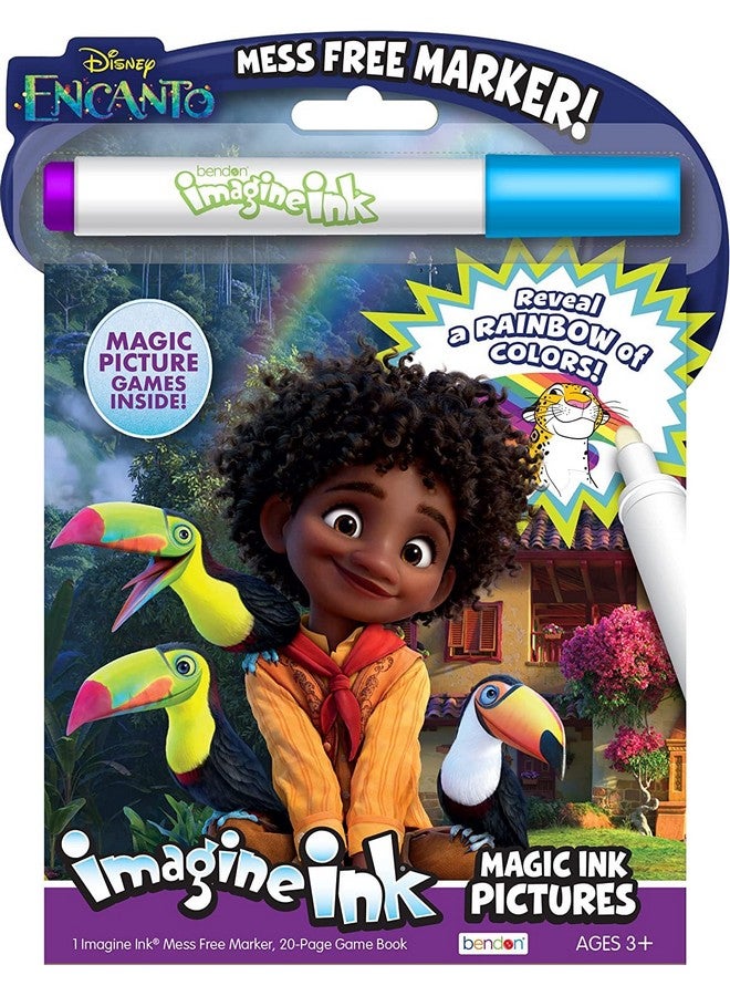 Disney Encanto And Raya And The Last Dragon Magic Ink Coloring Book Set Kids Toddlers 2 Imagine Ink Coloring Books With Invisible Ink Pens Moana Stickers And Stampers