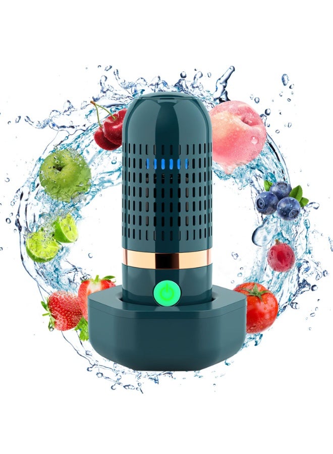 Fruit and Vegetable Washing Machine Fruit Vegetable Cleaner Device Veggie Washer, Portable USB Wireless Produce Washer Fruit Wash with OH-ion Purification Technology for Cleaning Food - Image 1