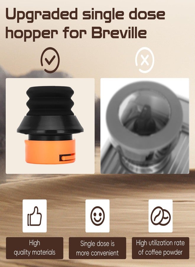Bullro for Breville Single Dose Hopper with Silicone Bellows, Single Dose Hopper Compatible with Breville Barista Express, Breville Barista Pro, Breville Barista Touch, and Impress - Image 2