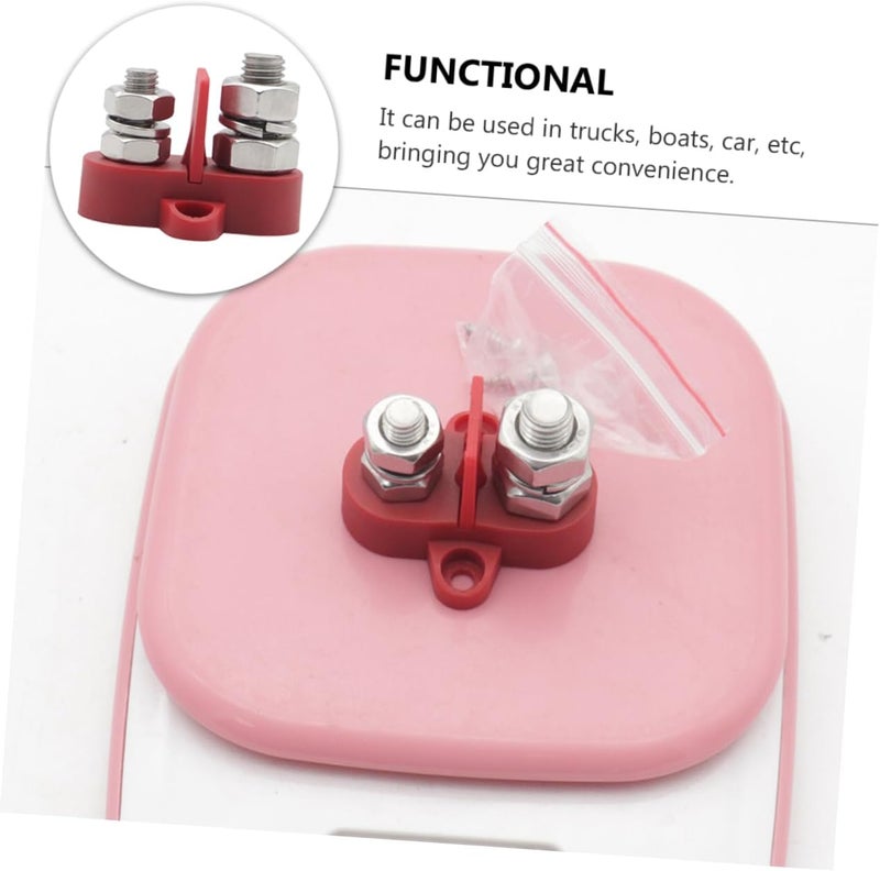 Ciieeo 1set Dual Junction Post Battery Power Distribution Terminal Block Spacer for Trucks Rvs Boats Heavy-duty Connector Easy to Install Design - Image 5