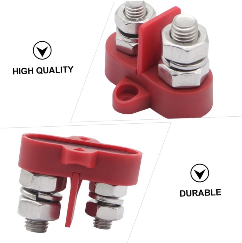 Ciieeo 1set Dual Junction Post Battery Power Distribution Terminal Block Spacer for Trucks Rvs Boats Heavy-duty Connector Easy to Install Design - Image 2
