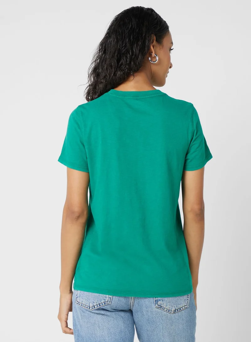 Aerie Crew Neck Logo T-Shirt
