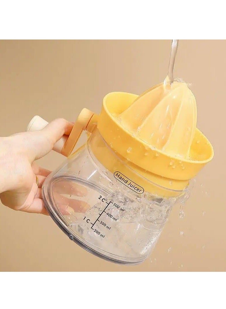 Lemon Juicer with Hand Crank and Nozzle Food Grade Citrus Juicer Detachable and Washable 6.5x5.1 Inch Manual Juicer for Home Kitchen, Orange Juice Machine (Green)  - Image 5