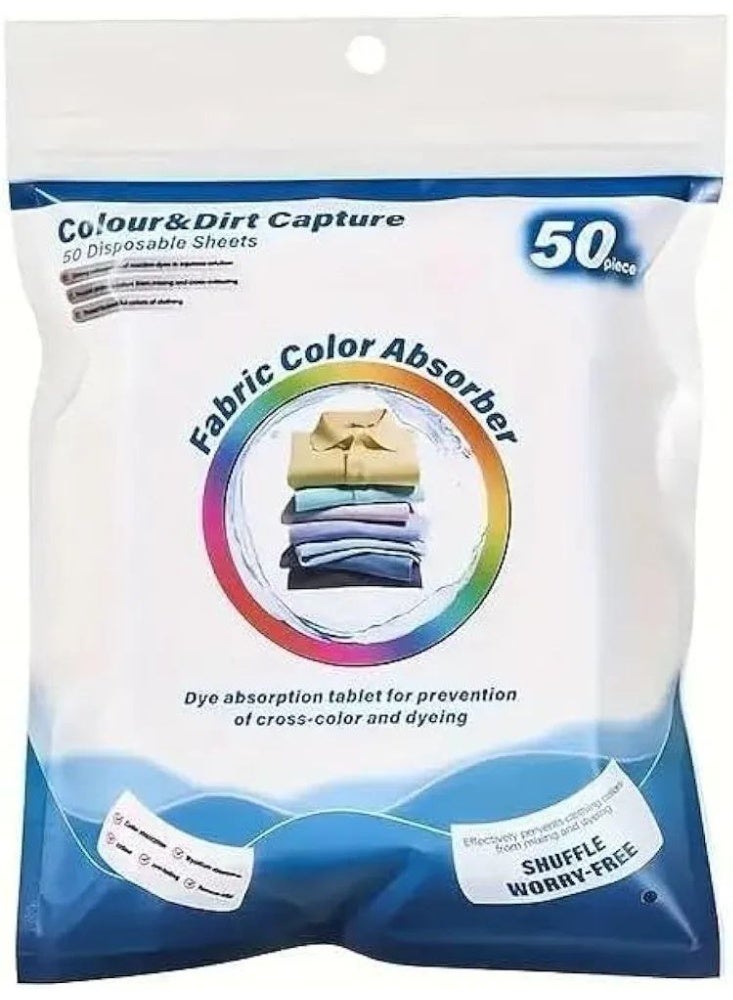 Color Absorbing Laundry Sheets – Prevents Color Bleeding and Keeps Whites Bright - Image 1