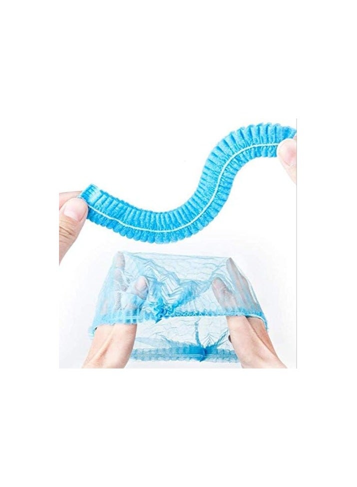 Leboo Disposable Surgical Caps 100 Pieces Elastic Hair Net Dust Proof Head Cover for Food Service Kitchen Medical Use - Image 4