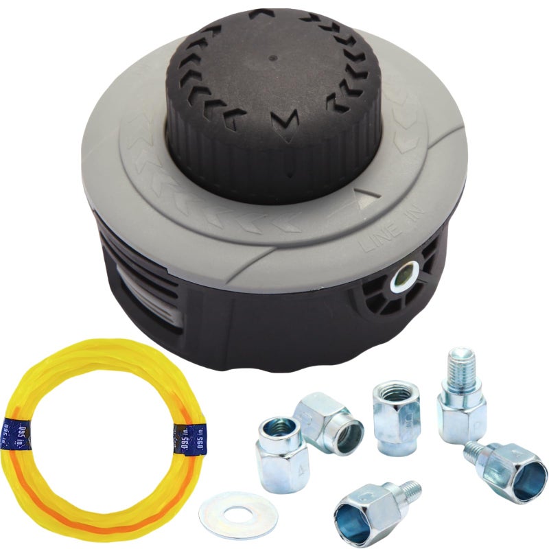 Quintillus H02 Weed Eater Head Universal Trimmer Head String Trimmer Head Bump Feed Weed Wacker Head Grass Trimmer Head Replacement for Weed Warrior, Echo, Husqvarna, Comes with .095 Trimmer Line - Image 1
