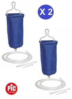 Pic Solution 2 Pack Fullwash Artsana Home Enema Kit 2 Liter  - Image 1
