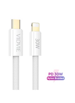 Type-C to Lightning charger cable for data transfer and charging from Vidvie