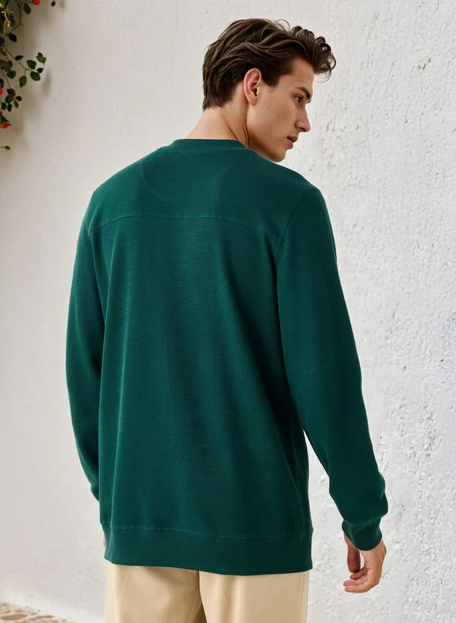 Lee Cooper  Lee Cooper Textured Sweatshirt for Men | Best Price UAE