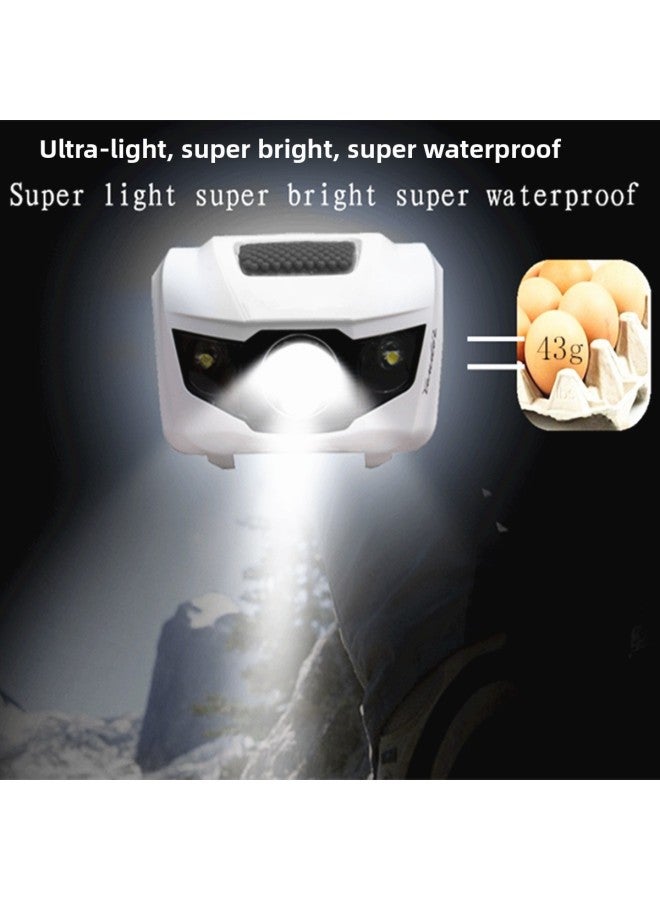 Support Custom Hot Sale AAA Dry Battery Hiking Camping Emergency Outdoor Sports LED Lighting Headlight-Color:Royal Blue  - Image 2