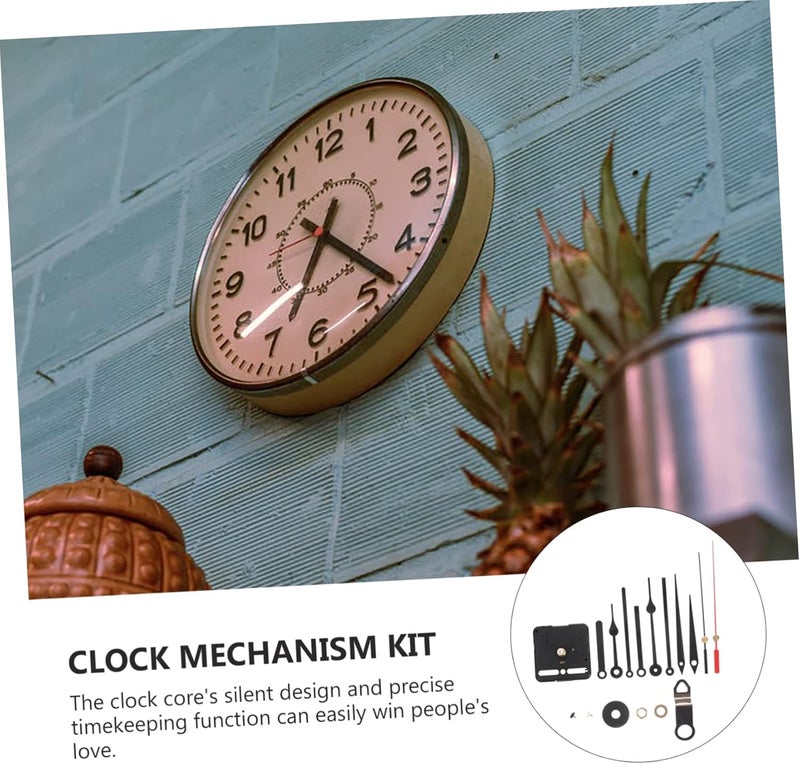 DIY Clock Mechanism Parts 4 Metal Hands Mute Clock Movement for Wall Clocks - Image 2