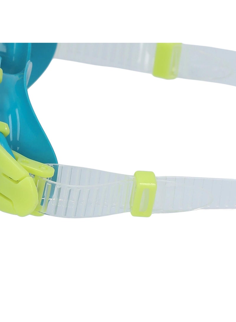 Joss Blue/Green Adult Swimming Goggles  Mirrored Lenses, Uv Protection, Wide Vision, Soft Liquid Silicone Frame, Self-Adjusting Nose Bridge - Image 4