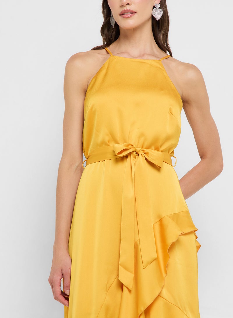 Style Cheat Ruffled Asymmetrical Dress - Image 3