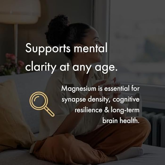 NAOMI Magnesium L-Threonate with 2,000mg Patented Magtein®, High Absorption Elemental Magnesium, Memory Supplement - Brain Health, Focus, Nerve Support, Heart Health, Natural Sleep Aid, 60 Veggie Caps - Image 5