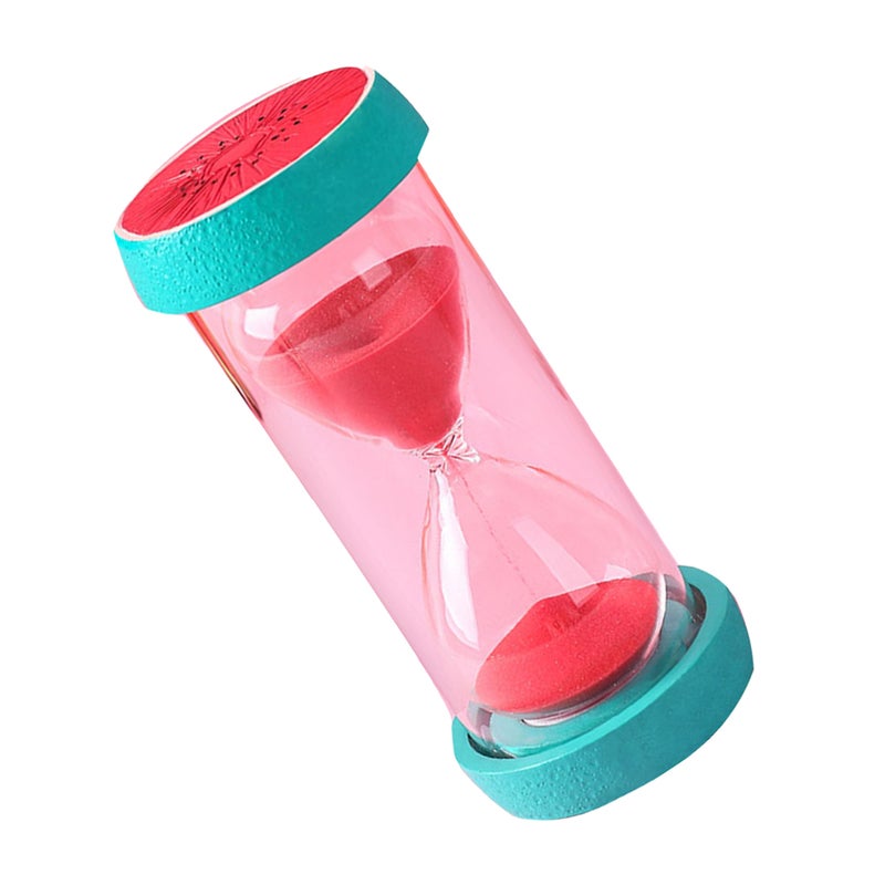 1Pc 15 Fruit Pattern Sand Clock Timers Decoration Children's Time Toy Home Ornaments Birthday Wedding (Watermelon) - Image 1
