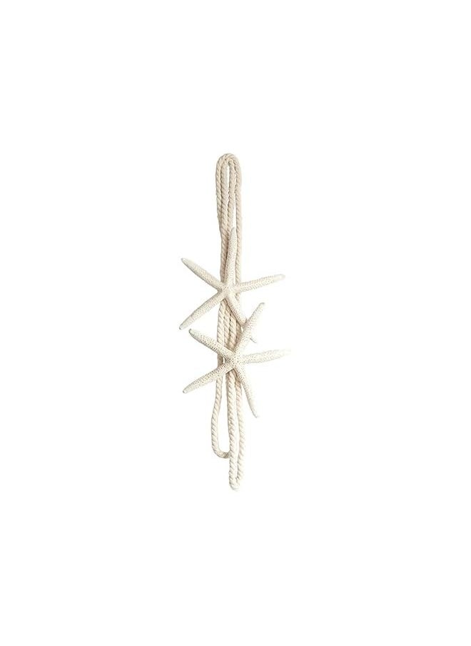 The Bros - 2 Pieces Natural Starfish Curtain Tiebacks Rope Drape Tie Band Drapery Holdbacks Room Décor - Image 1
