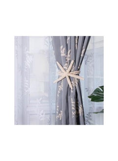 The Bros 2 Pieces Natural Starfish Curtain Tiebacks Rope Drape Tie Band Drapery Holdbacks Room Décor  - Image 3