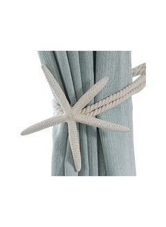 The Bros 2 Pieces Natural Starfish Curtain Tiebacks Rope Drape Tie Band Drapery Holdbacks Room Décor  - Image 2