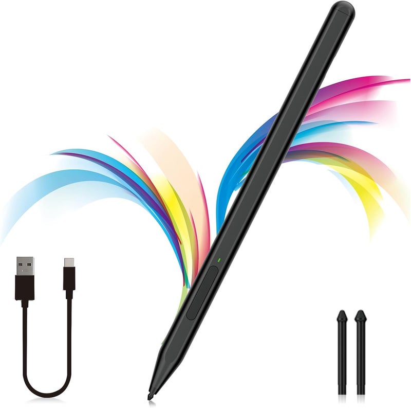 Milikilo Stylus Pen for Microsoft Surface Pro11/10/9/8/X/7+/6/5/4, Surface Go 4/3/2/1, Surface Laptop1-5/Studio/Book 3/2/1 with Eraser Side Button,Palm Rejection,Tilt Function,1024 Pressure - Image 1
