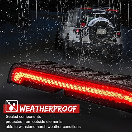 Aaiwa High Mount Brake Light with Turn Signals & Brake Lights, Extra Tail Light For Jeep Wrangler JK JKU 2007-2018 Upgrade Roof Tail Lights - Image 2