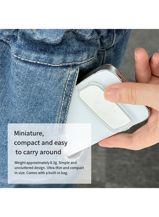 حامل هاتف صغير محمول مع مرآة، قابل للطي، 4 حوامل هواتف بمرآة بيضاء، دعم مستقر، مناسب للهواتف والأجهزة اللوحية - Image 4