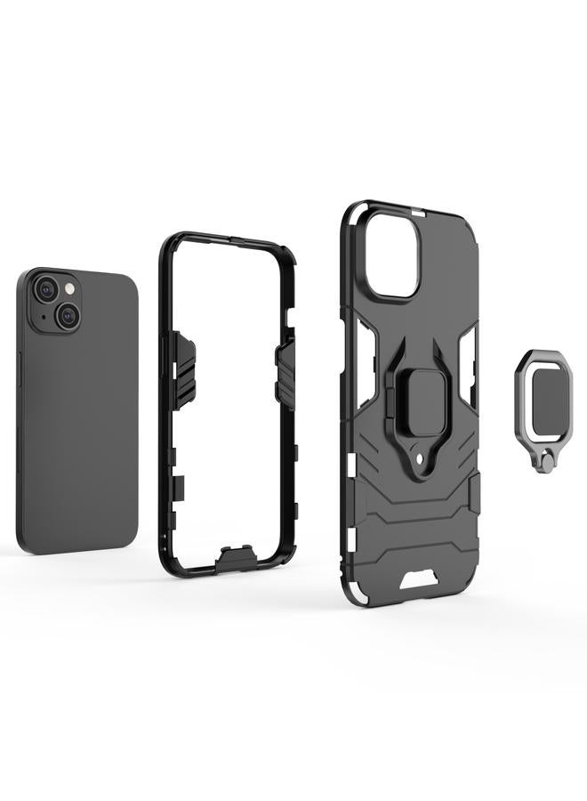 اس-توب جراب لهاتف iPhone 14 Plus مصنوع من مادة PC + TPU مع حامل حلقة مغناطيسية - Image 5