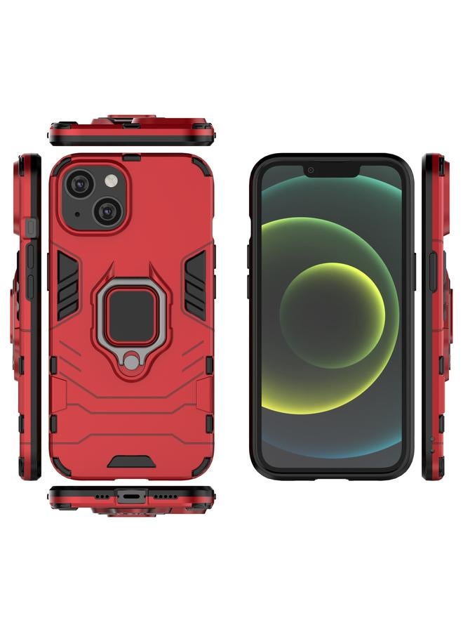 اس-توب جراب لهاتف iPhone 14 Plus مصنوع من مادة PC + TPU مع حامل حلقة مغناطيسية - Image 4