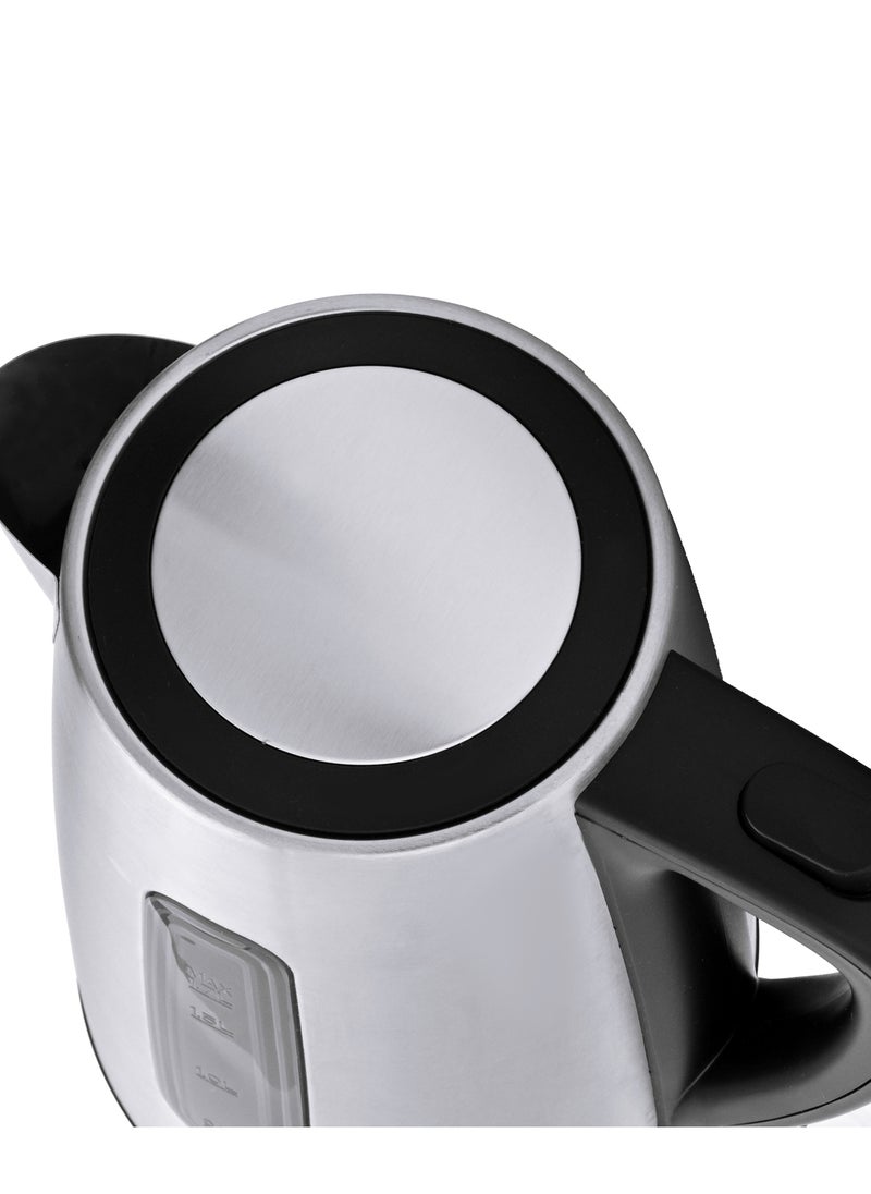 Home - Stainless steel electric kettle 1850-2200 watts, capacity: 1.7 liters. 360-degree rotating kettle. Stainless steel construction. Stainless steel heating element. Single water window. Automatic shut-off after boiling. Asterix control. - Image 1
