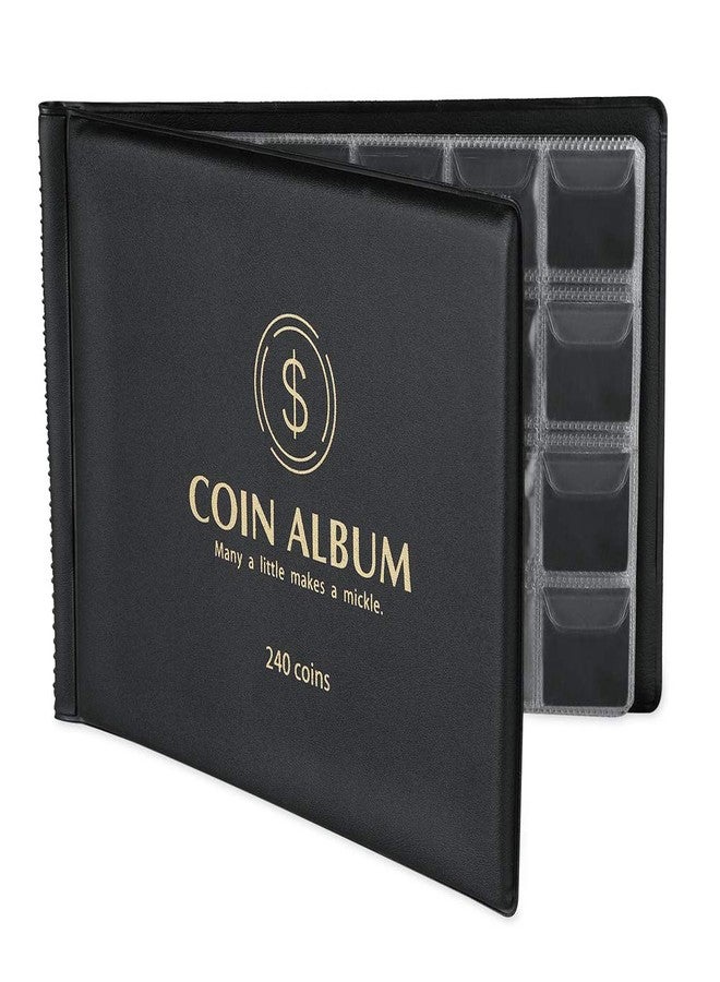 MUDOR Coin Collection Holder Album for Collectors, 240 Pockets Coin Collection Book Office Supplies - Image 1