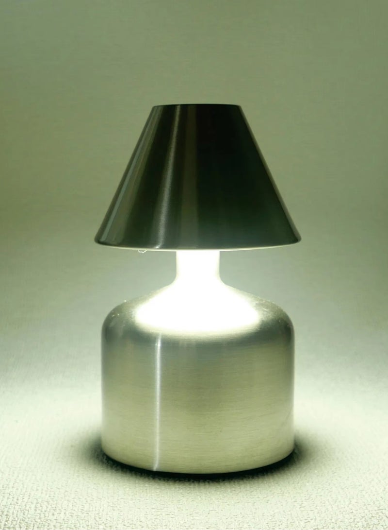 Modern LED Desk Lamp – Rechargeable Gold Metal Light, Portable & Touch-Control for Home & Office - Image 5