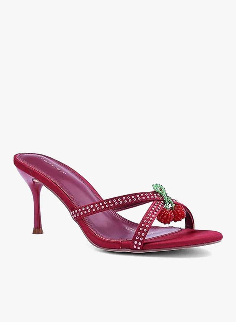 أيقون كعب مفتوح مطرز