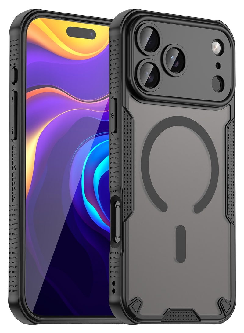 Fankalo iPhone 17 Pro Max MagSafe Case Magnetic Back Cover,Anti-Yellow Shockproof Back Cover,Slim Phone Cover with Strong Magnet for Apple 17 Pro Max (2025) - Image 1