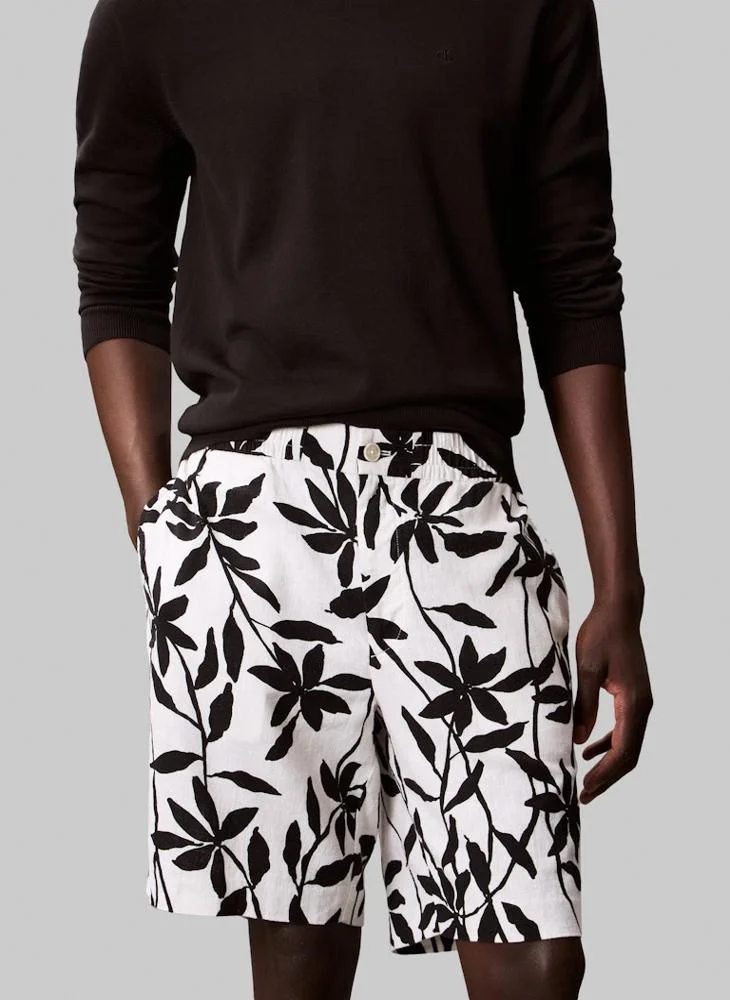 كالفن كلاين Linen Pull On Shorts