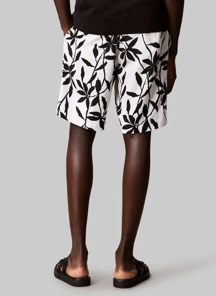 كالفن كلاين Linen Pull On Shorts