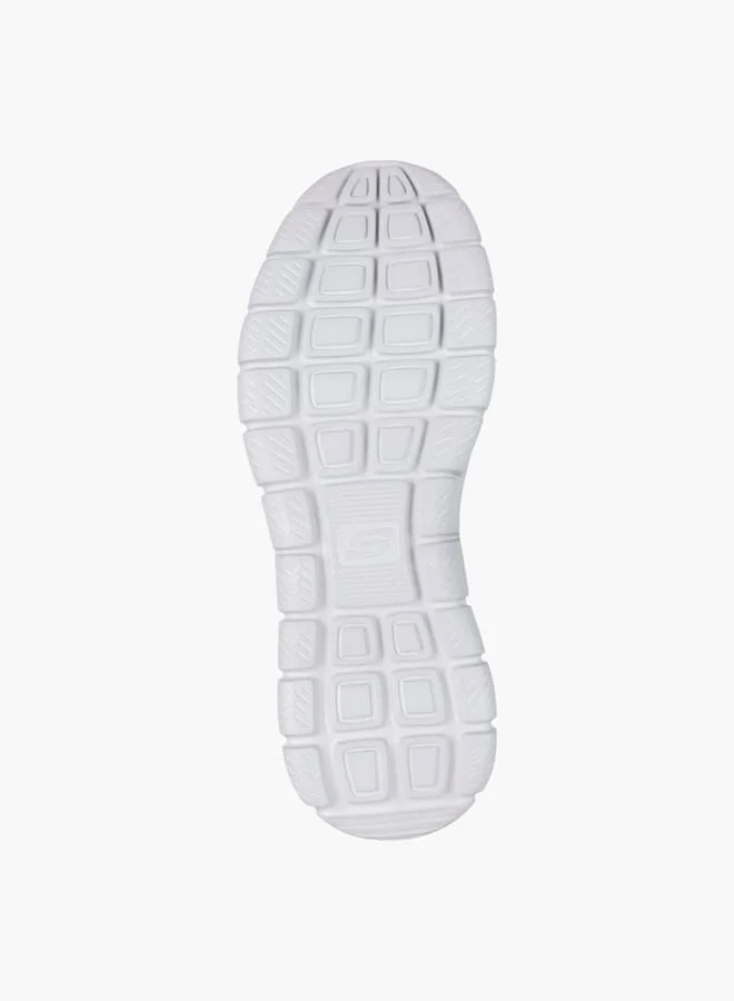 سكيتشرز Men's Logo Detail Sports Shoes With Lace-Up Closure - Track