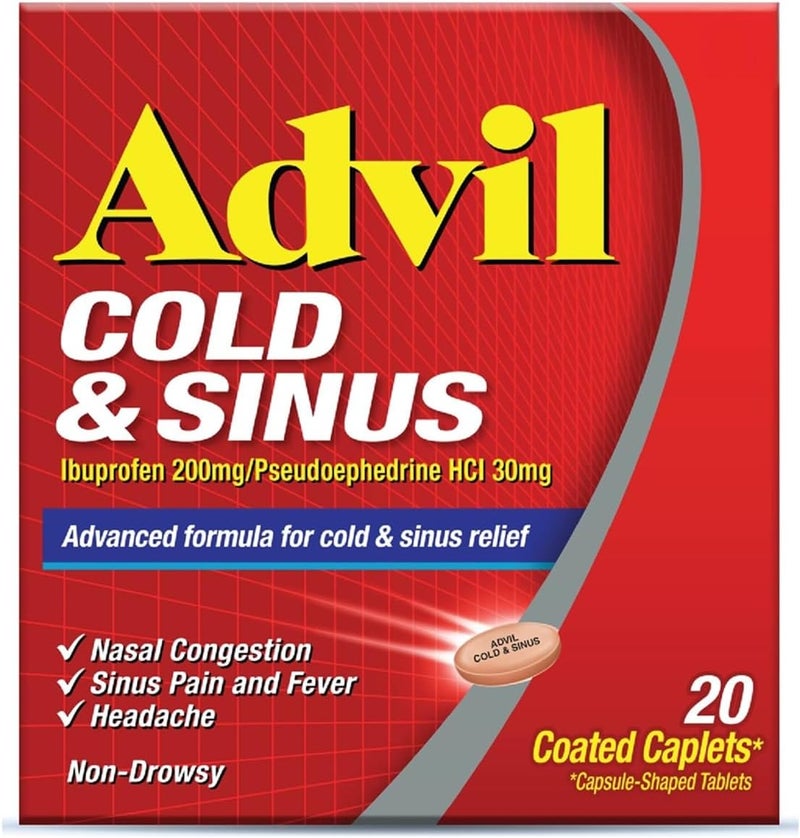 Advil Cold & Sinus Caplets - 20 Count - Image 2