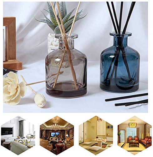 NARAMAX 1PCS 150ml/5oz Empty Refillable Glass Diffuser Bottle Diffuser Jars Aromatherapy Storage Container Fragrance Accessories Use for DIY Replacement Reed Diffuser Sticks Crafts Decor (Blue) - Image 4