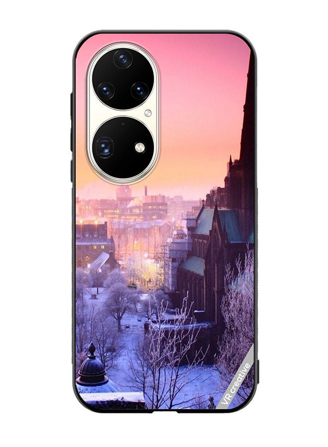 VR CREATIVE Protective Case Cover For Huawei P50 Pro Quebec Winter Design Multicolour - Image 1