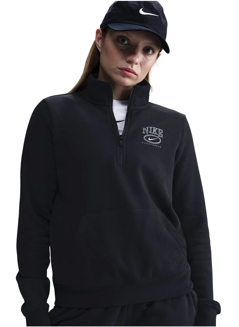 نايكي Nsw Club Fleece Mock Sweatshirt