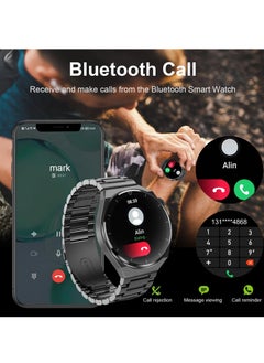 Generic Smart Watch for Men with Bluetooth Calls, Fitness Tracker, Heart Rate, Blood Oxygen, Sleep Tracker, Health Watch, IP68 Waterproof for Android iOS (Sliver)  - Image 2