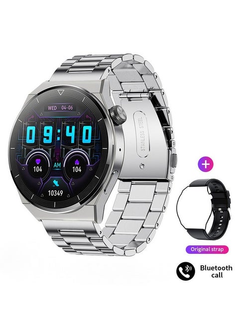 Smart Watch for Men with Bluetooth Calls, Fitness Tracker, Heart Rate, Blood Oxygen, Sleep Tracker, Health Watch, IP68 Waterproof for Android iOS (Sliver)