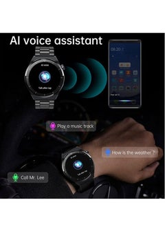 Generic Smart Watch for Men with Bluetooth Calls, Fitness Tracker, Heart Rate, Blood Oxygen, Sleep Tracker, Health Watch, IP68 Waterproof for Android iOS (Sliver)  - Image 4