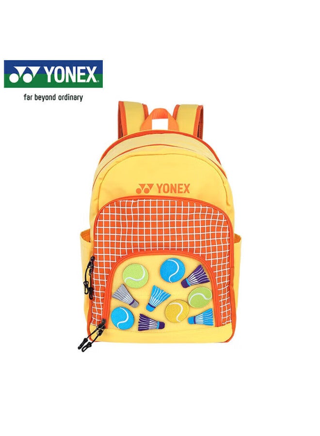 Yonex Badminton Bag For Youth And Children, Fashionable Velcro Backpack Ba299cr Yellow Orange - Image 1